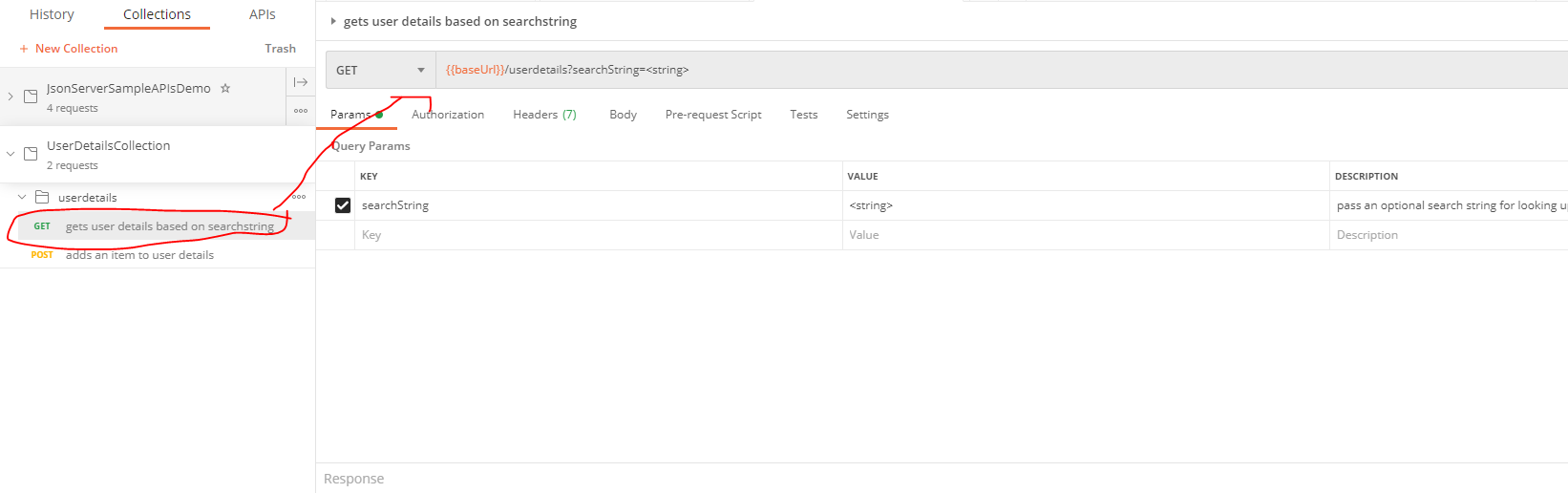 buildersectionofpostman